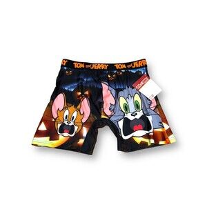 Tom & Jerry Halloween Men's Boxer Brief - Large